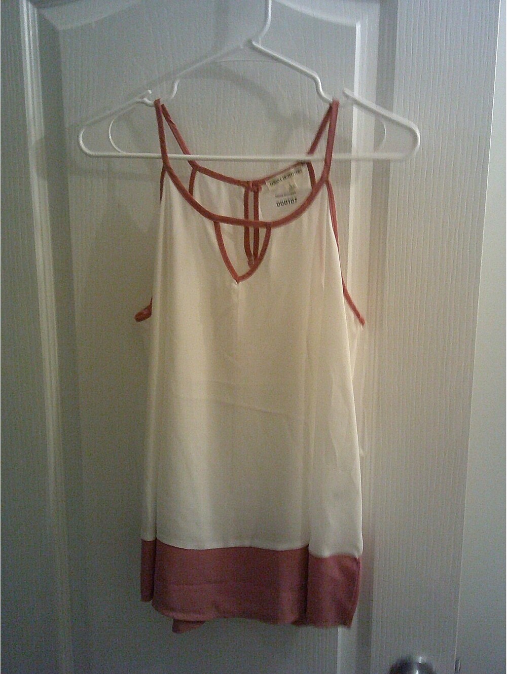 Zenana Light Cream Sleeveless Top –0107